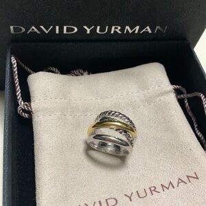 David yurman Elegant Silver and Gold-Tone Ring